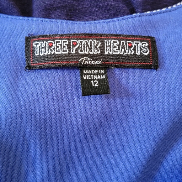 Kids Size 12 Blue And Teal Chevron Maxi Dress - Picture 3 of 3